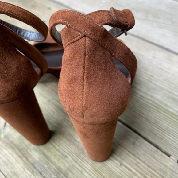 Never Worn! 🎉HP🎉Stuart Weitzman Hijinx Suede Platform Sandal - Picture 8 of 16